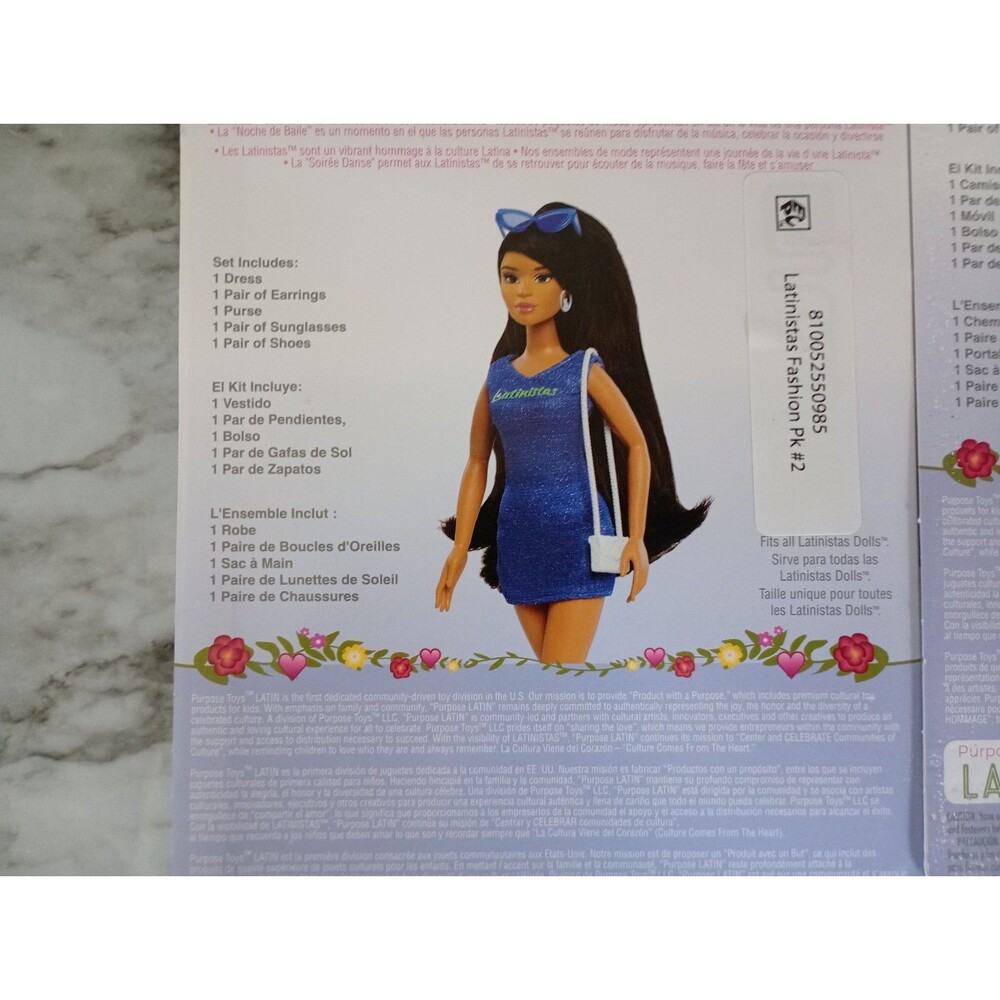 (Bundle) 2 NIB Latinistas Doll Clothes Accessories Fashion Pack - Picture 4 of 10